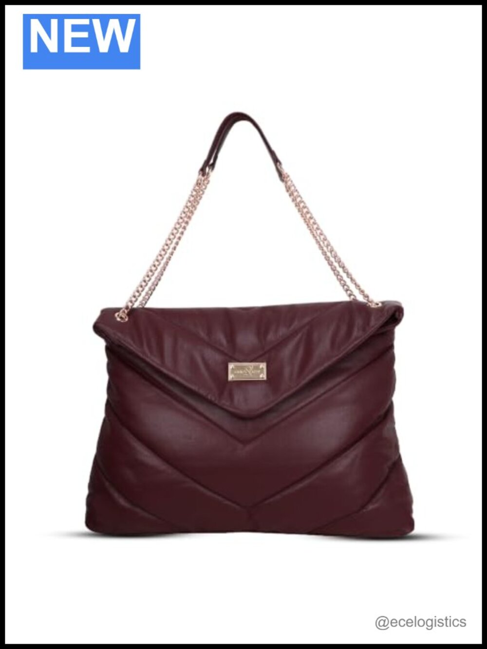 Faux Leather Shoulder Bag for Women, Fits 14" Laptop, Padded Compartments,